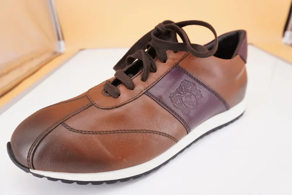 Bruno Magli Men's Carlo Brown Leather Sneaker Size 11 $298 trainer New